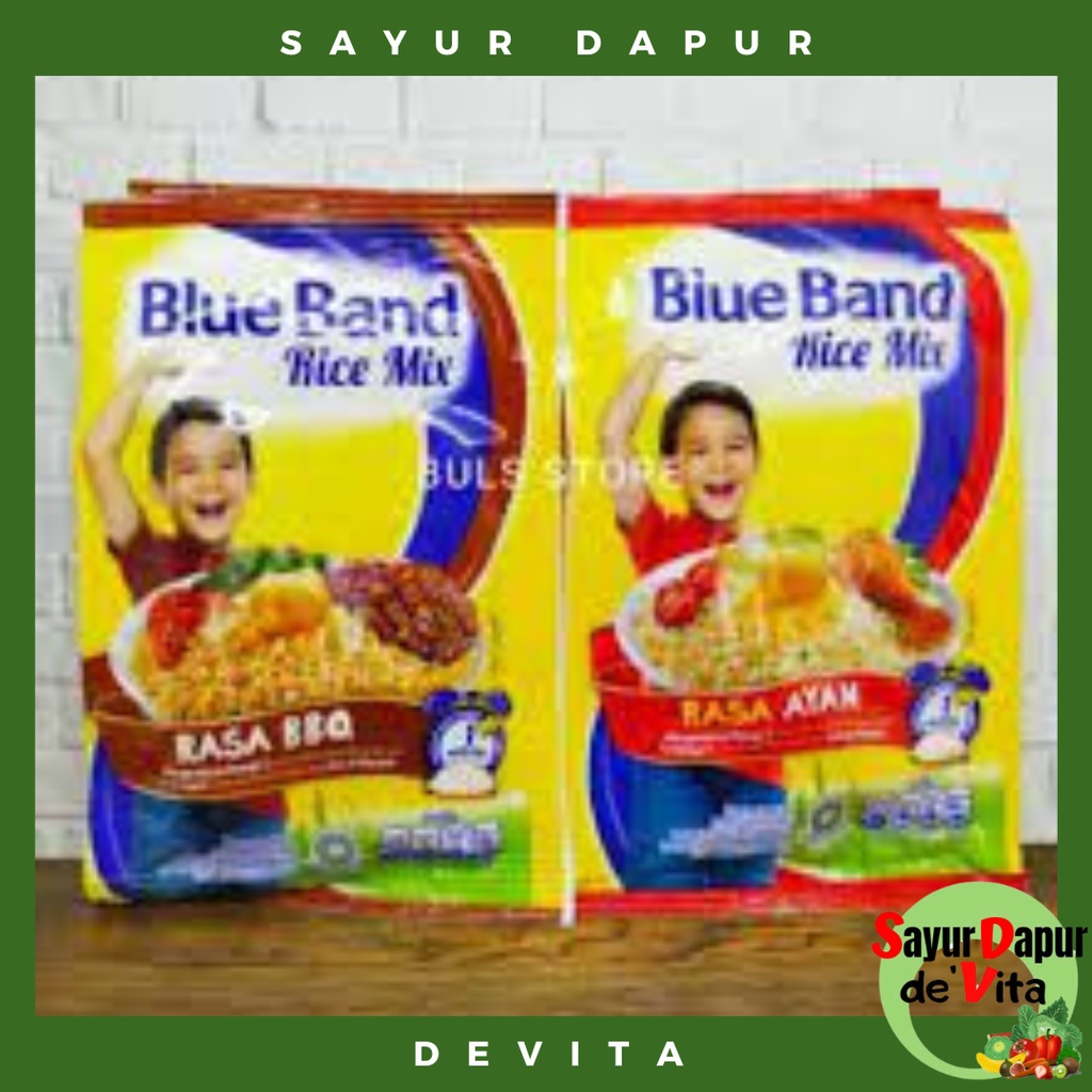 Blue Band Rice Mix 45g Rasa BBQ, Rasa Ayam