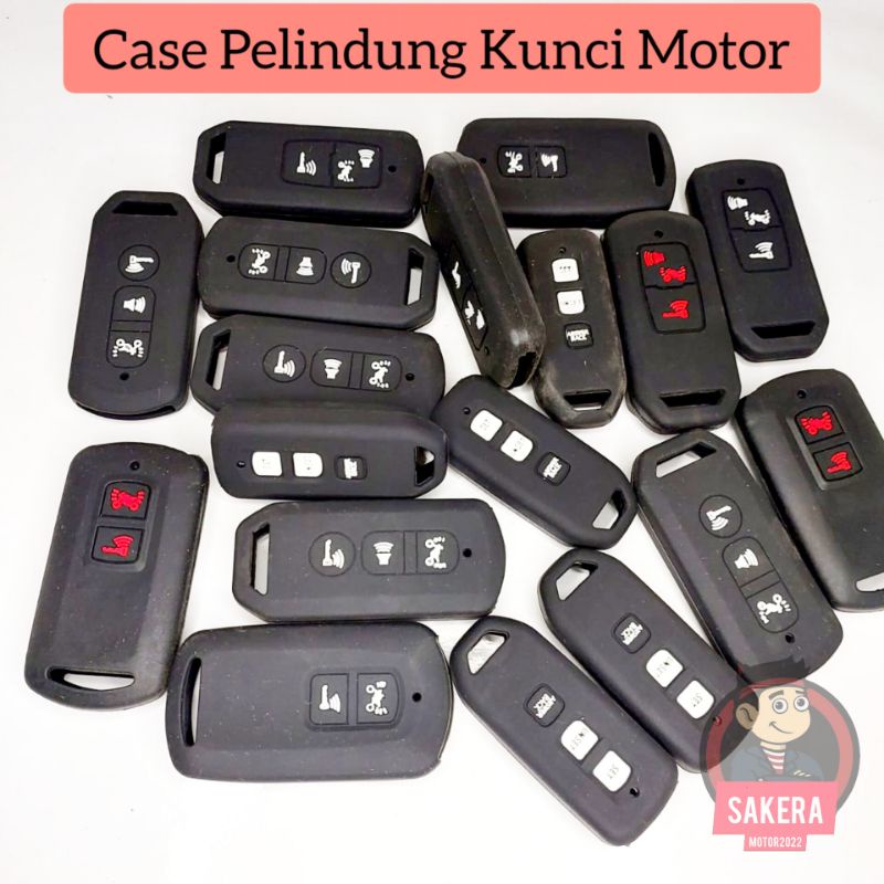 silikon kunci motor honda pelindung kunci motor honda casing gantungan kunci motor