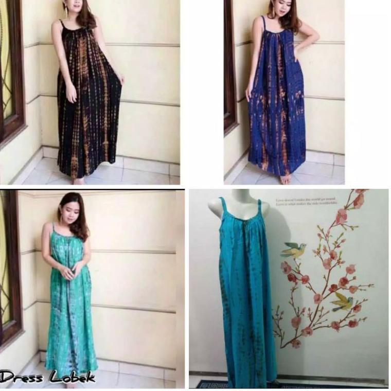 TERMURAH Dress Pantai Panjang Bali jumbo ld 120 cm /Dress lobek panjang Bali