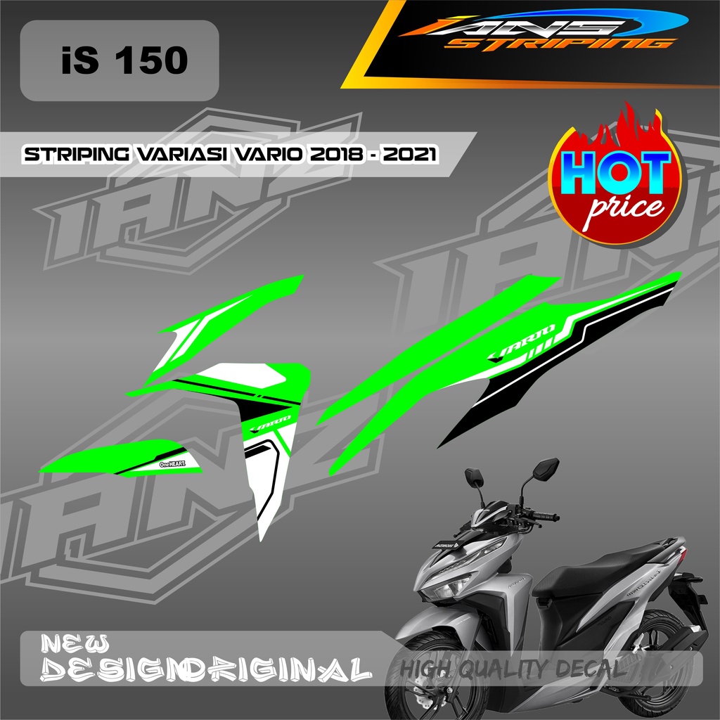 NEW STRIPING VARIASI HONDA VARIO CBS DAN TECHNO 110 GRAFIK STIKER LIST SEMI FULL BODY / DECAL KERETA VARIO TECHNO  IS150