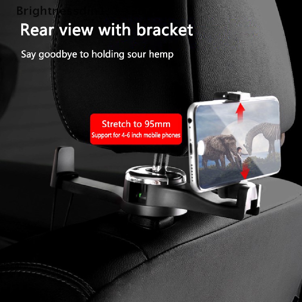 [Brightnessdin1] 3in1 Pengait Sandaran Kepala Kursi Mobil Holder Handphone Portable Seat Back Hook Boutique