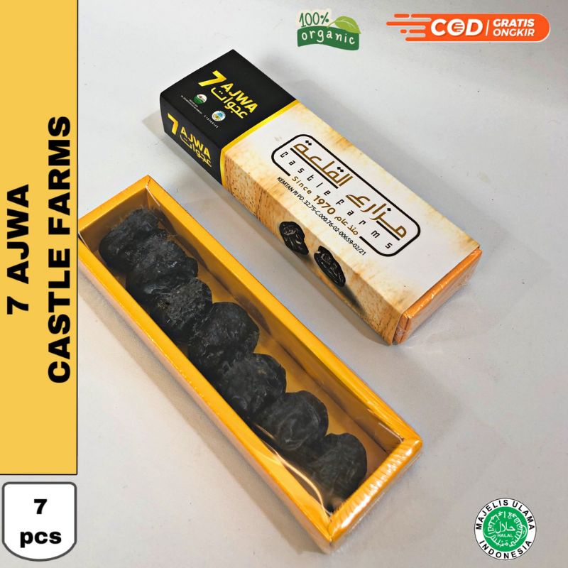 

Castle Farm Kurma Ajwa 7 Butir √ Kurma Nabi √ Kurma Rosul 7 butir