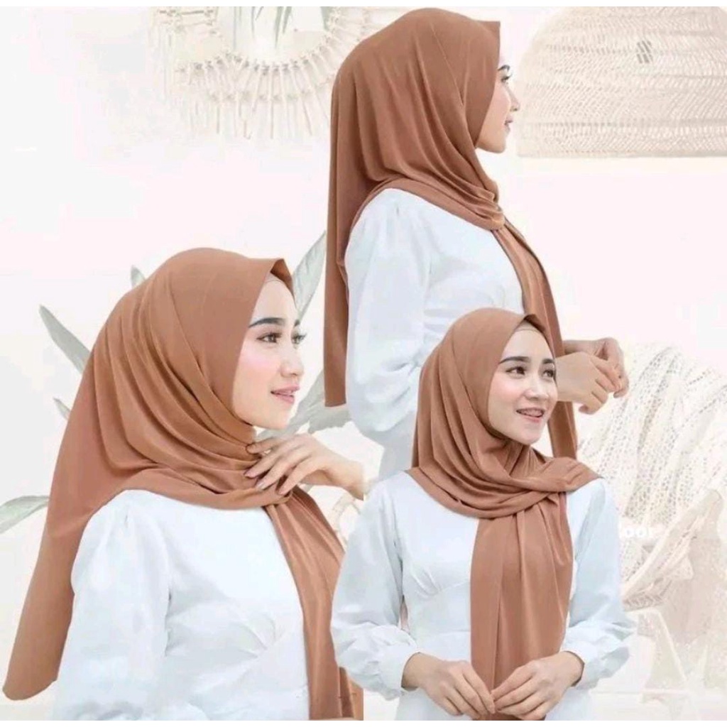 Jilbab Instan Jersey Segitiga jersey premium