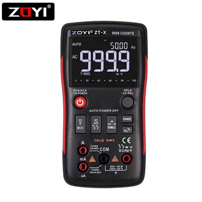 Listrik Zoyi Zt-X Auto Multimeter Digital Multitester Avometer Digital Ori