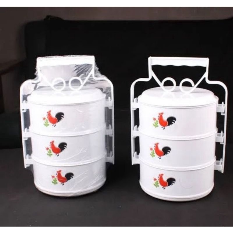 rantang ayam 4 susun bahan plastik