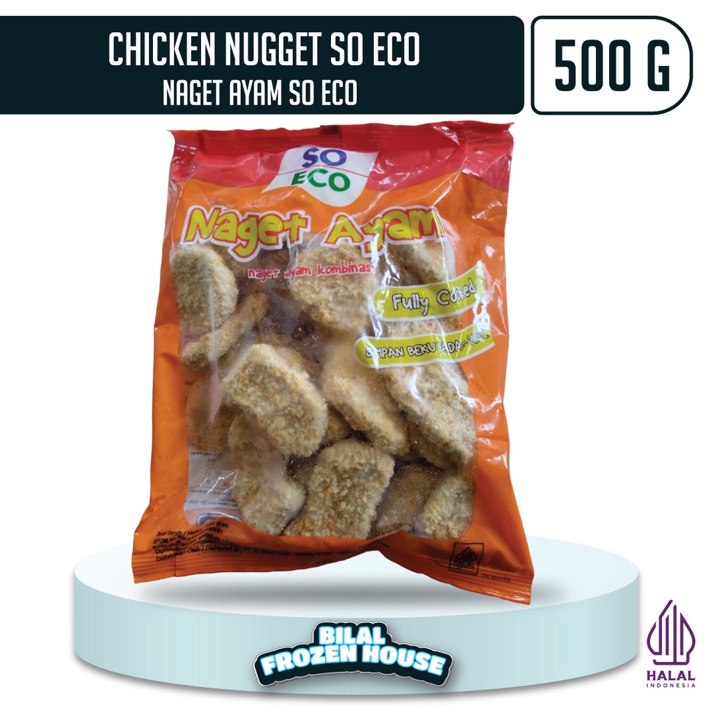 

So Eco Chicken Nugget 500gr - Nugget Ayam Kombinasi