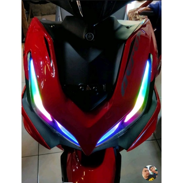 Stiker Alis Aerox New V2  / Stiker lampu Terlaris / Stiker Pelangi / Stiker Alis Rgb