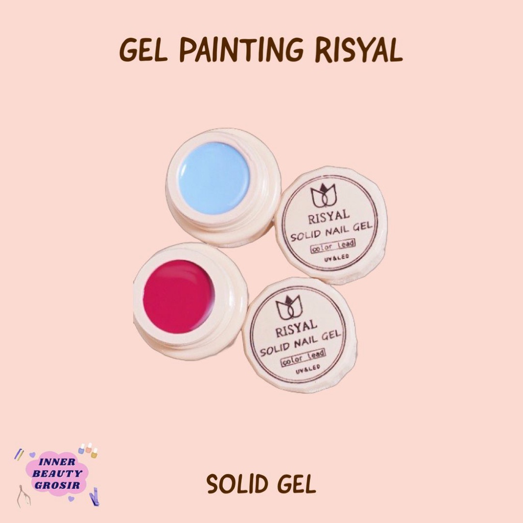 Kutek Gel Painting Risyal / Painting Nail Gel Risyal