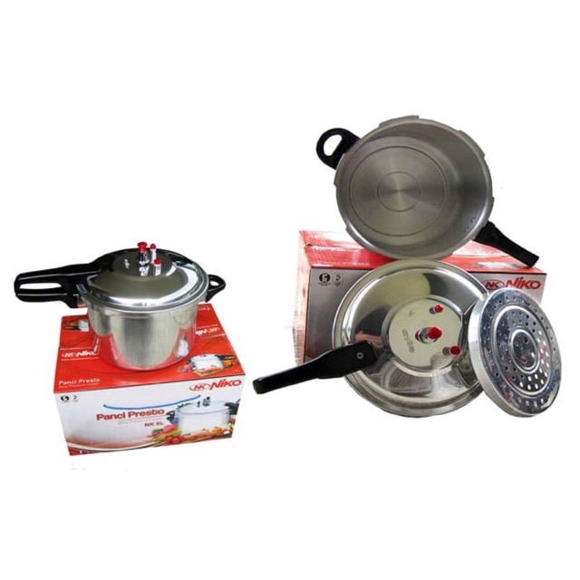 NIKO NK-8L Alloy Pressure Cooker 8 LITER PANCI PRESTO 8L