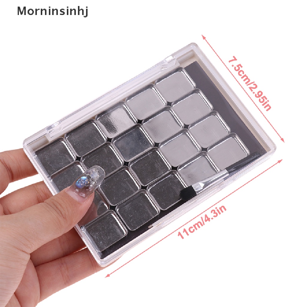 Mornin 1Pc Palet Kosmetik Magnetik Kotak Makeup DIY Dengan 20kisi Plat Besi Dan Brush id