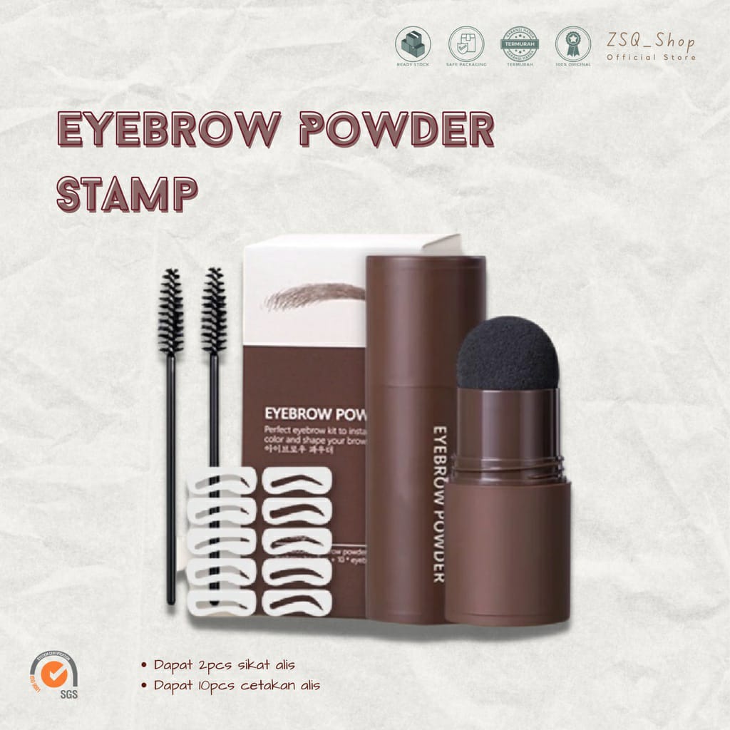 Eyebrow Powder Cetakan Alis Instan Eyebrow Stamp Alis Stempel Alis Bedak Alis Waterproof