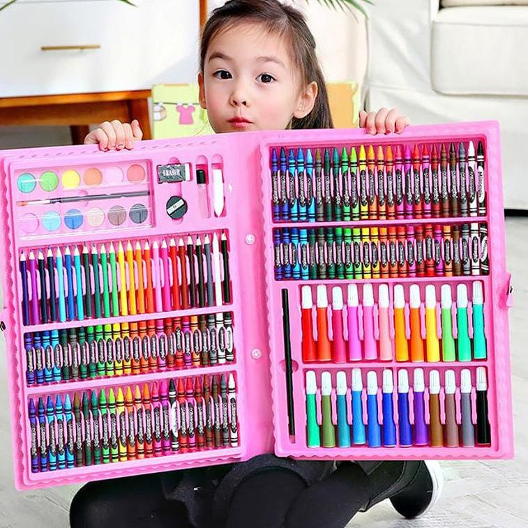 

U22 TERLENGKAP SUPER MEGA ART SET / Spidol Crayon Set Menggambar HARGA MURAH ゖ゚