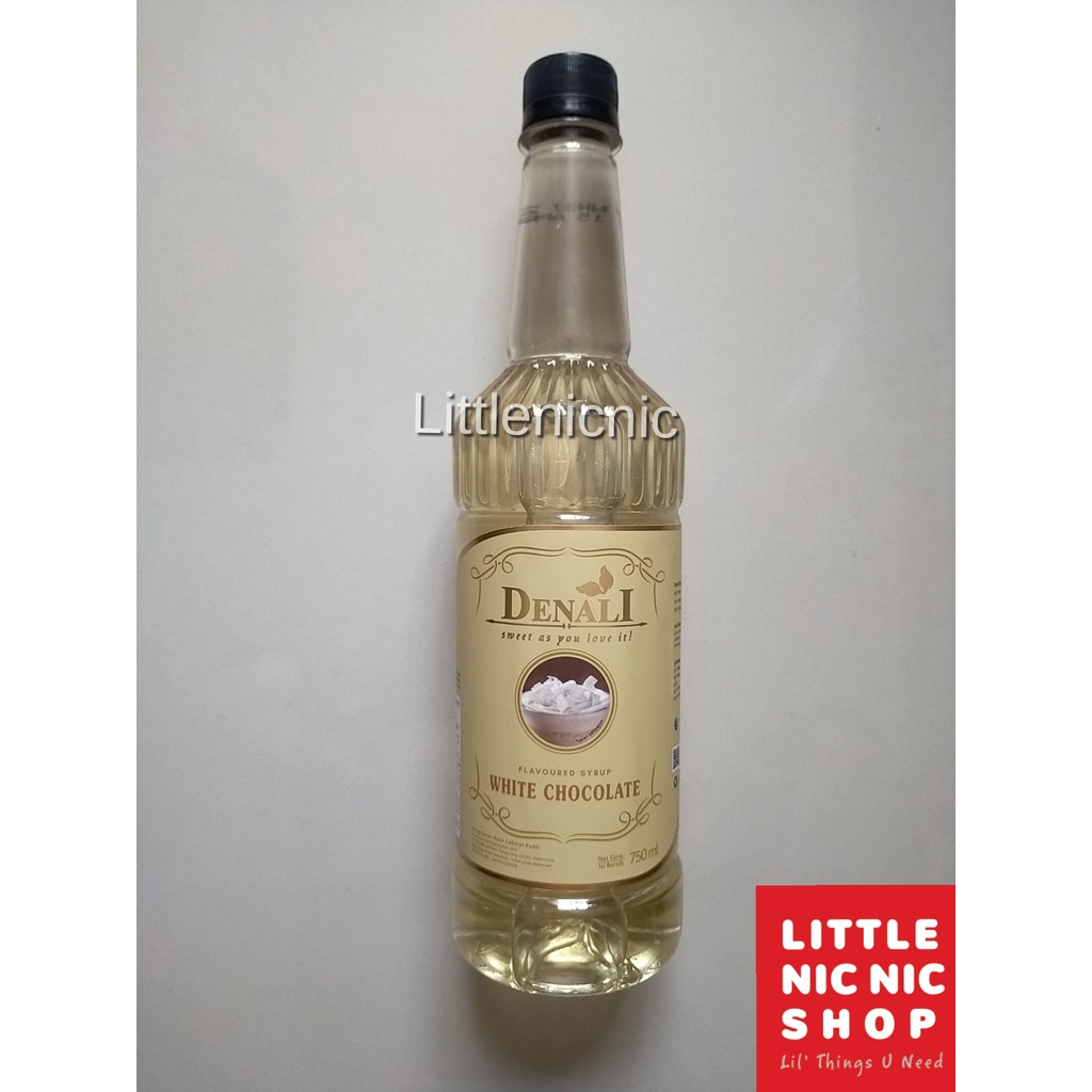 

Denali White Chocolate Flavoured Syrup 750 ml sirup minuman cafe