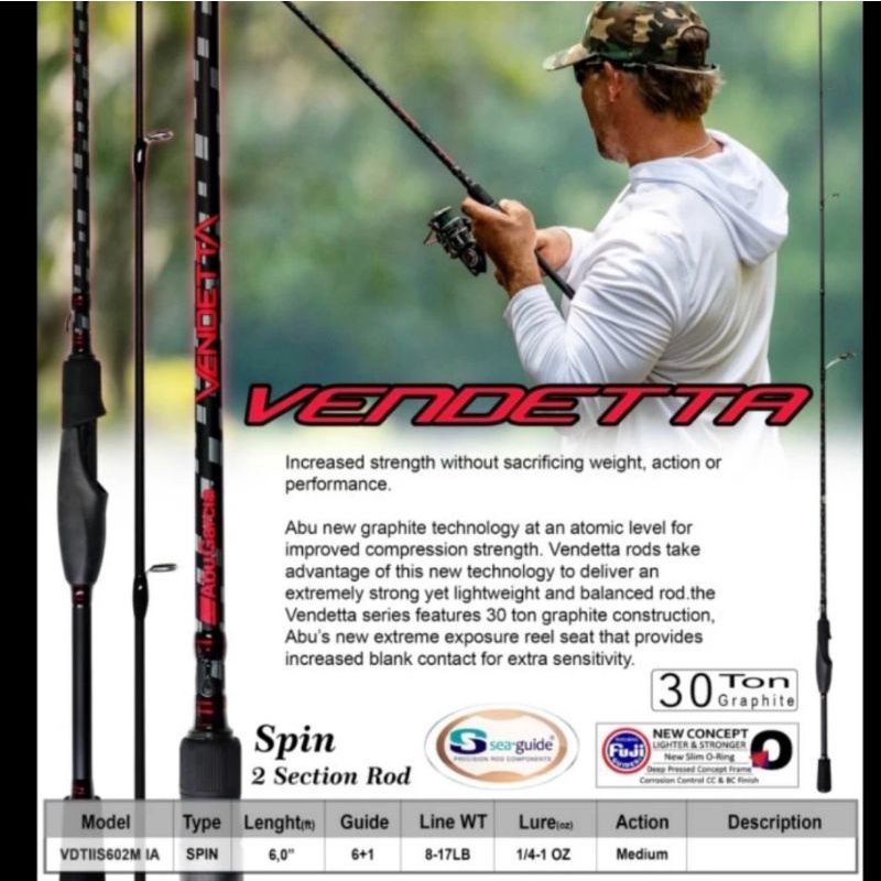 joran abu garcia vendetta II 602 M spinning