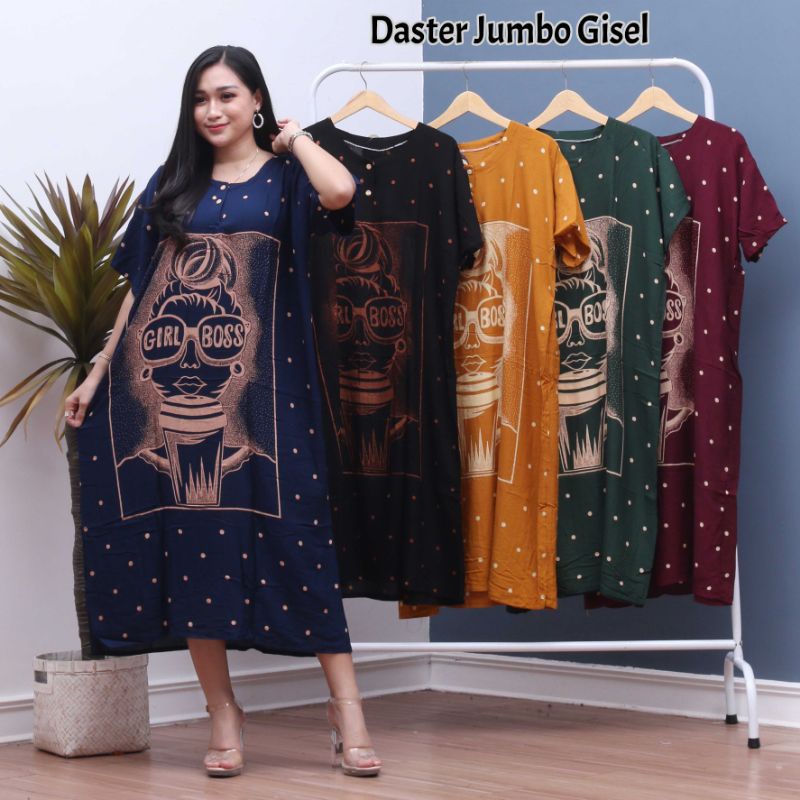 DASTER RAYON JUMBO NIRMALA BUMIL BUSUI LENGAN PENDEK MURAH RAYON ADEM