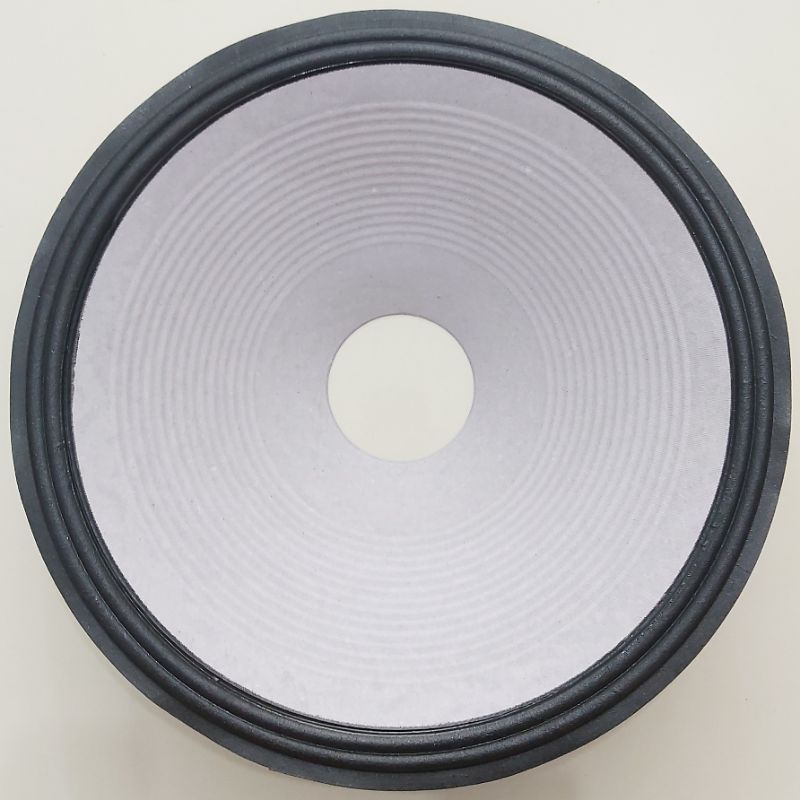 (KHUSUS SULAWESI) Kertas Speaker 18 Inci Lubang 4 Inci 99.2MM Putih Daun Speker Conus