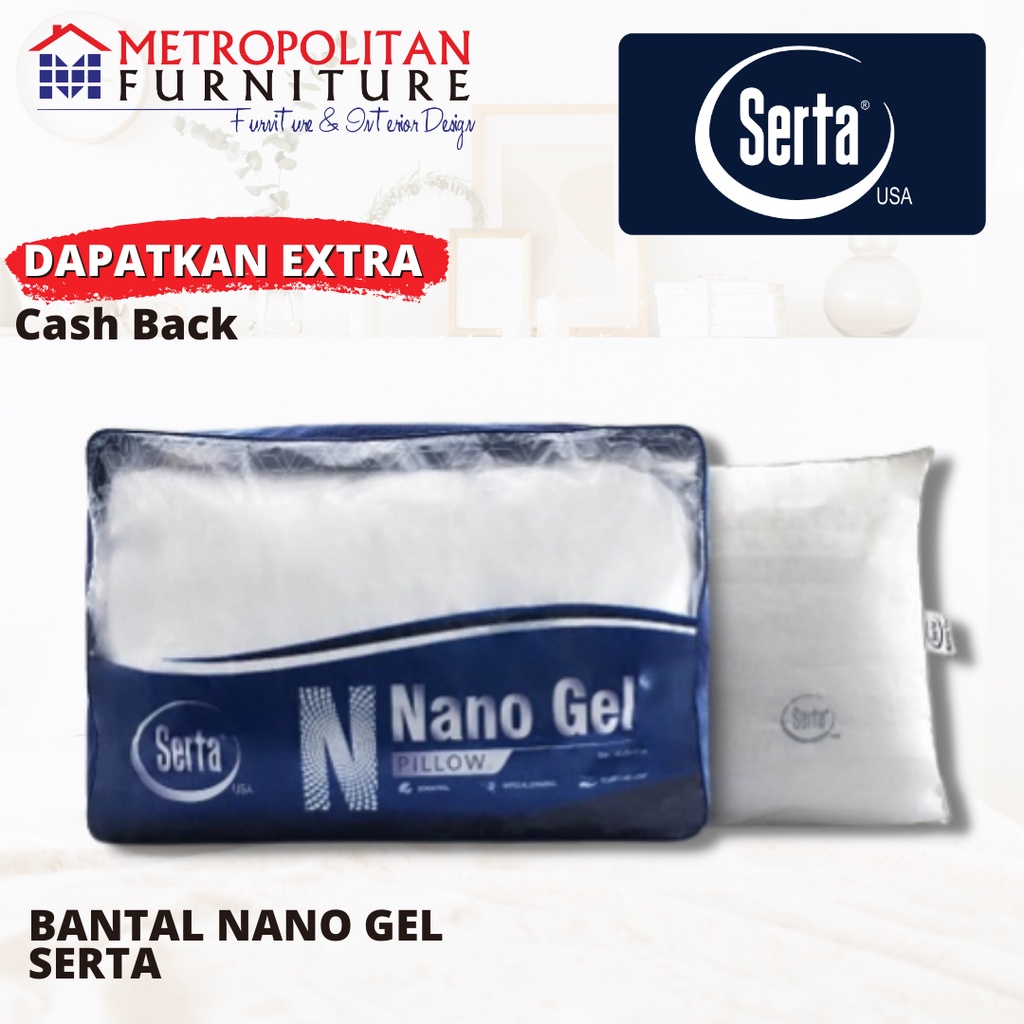 Bantal SERTA Nano Gel Pillow alterantif Bulu Angsa Goose Down Hypoallergenic Original