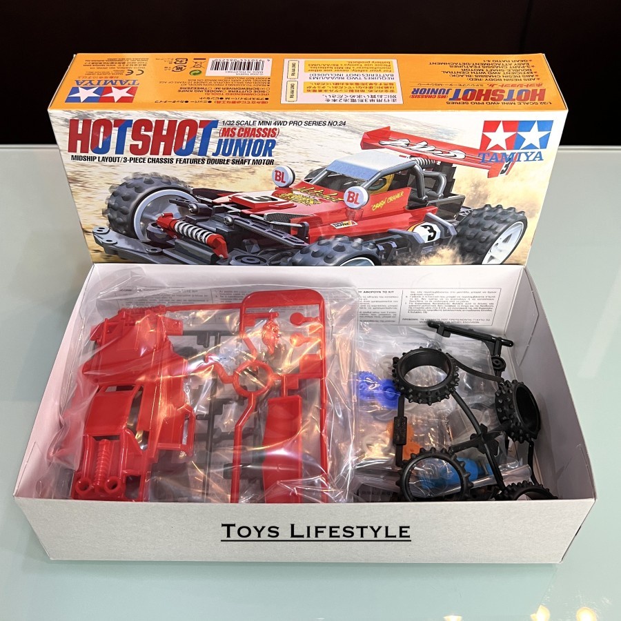 Mainan Rakit Mobil Tamiya Mini 4WD - Hotshot Junior (ORIGINAL)