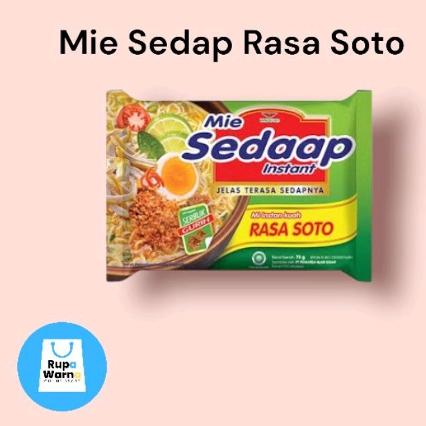

Mie Sedaap Rasa Soto 1 karton/dus