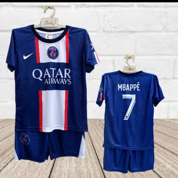 jersey france/jersey psg/jersey mbappe/setelan baju bola mbappe printing