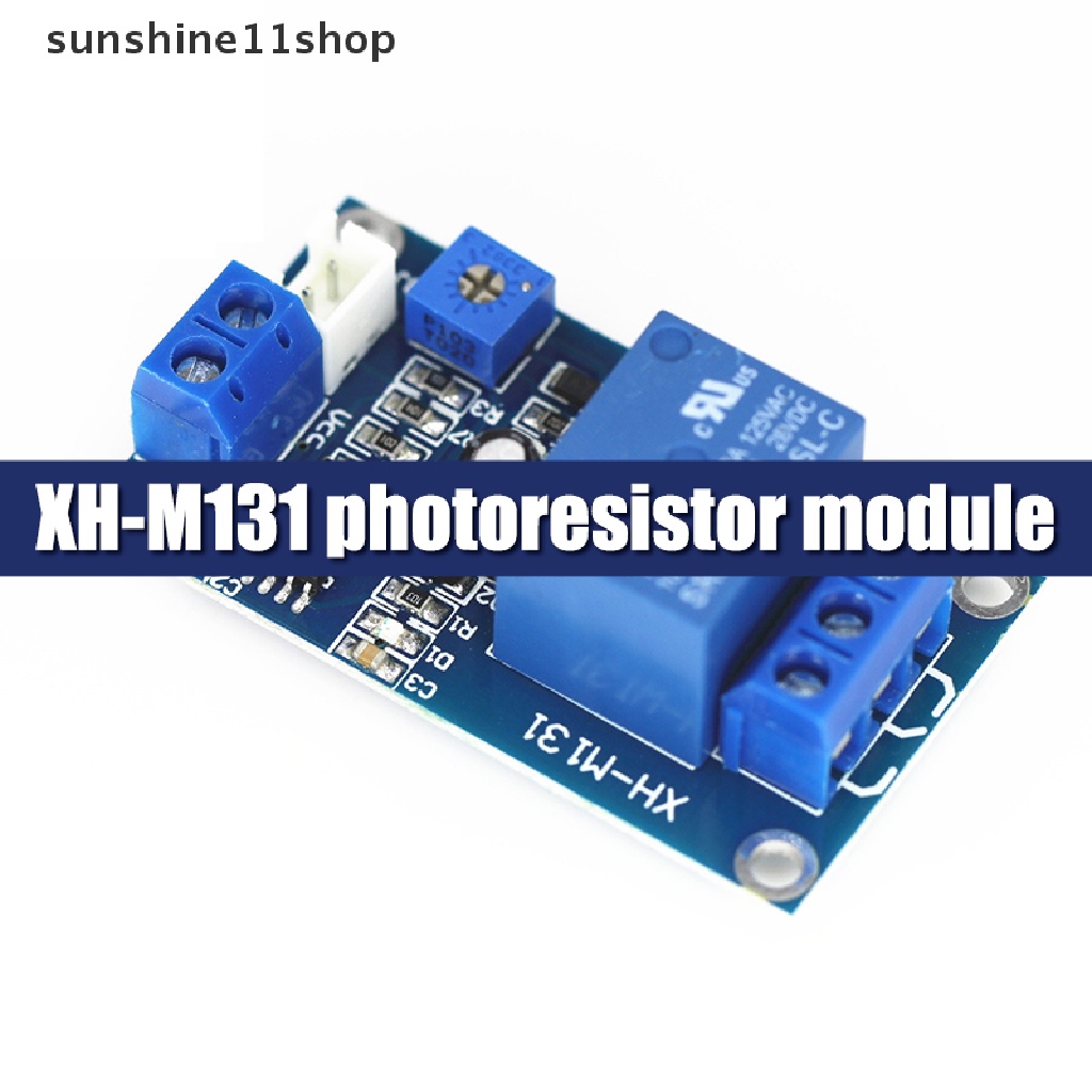 Sho XH-M131 DC 5V 12V Saklar Kontrol Cahaya Photoresistor Relay Modul Deteksi Sensor Kecerahan Modul Kontrol Otomatis N