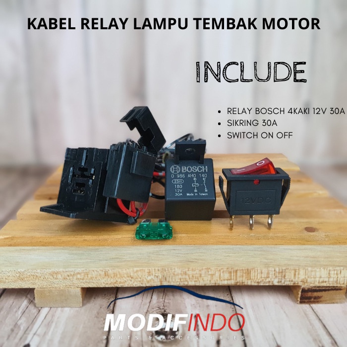 Terlaris Kabel Relay Lampu Tembak Relay Bosch Untuk Motor
