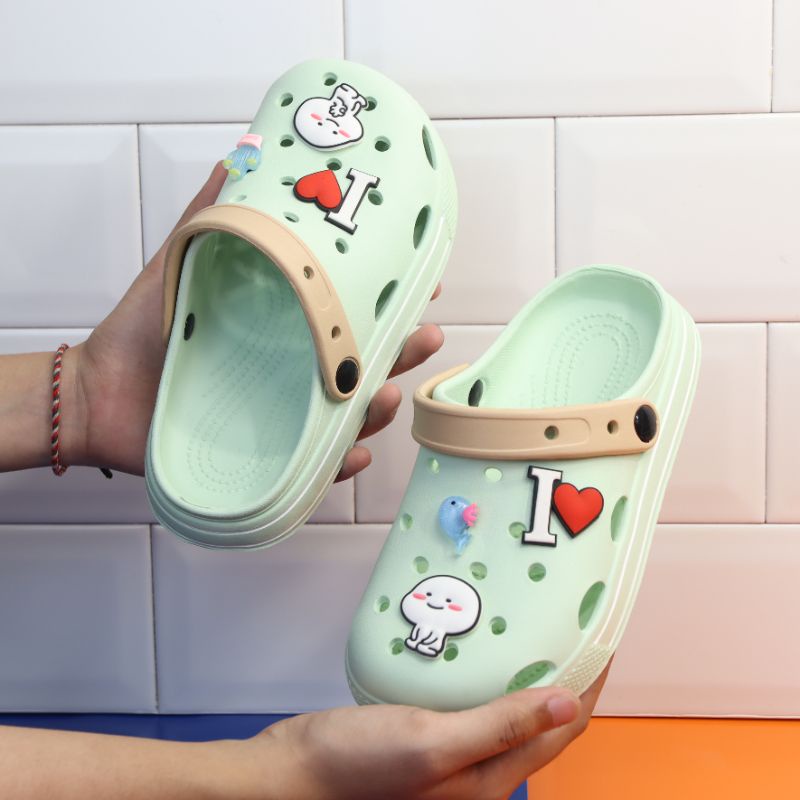 [JEJE TG] SANDAL BAKPAO WANITA SLIP ON EVA RINGAN | SANDAL BAIM SLIP ON ANTI AIR