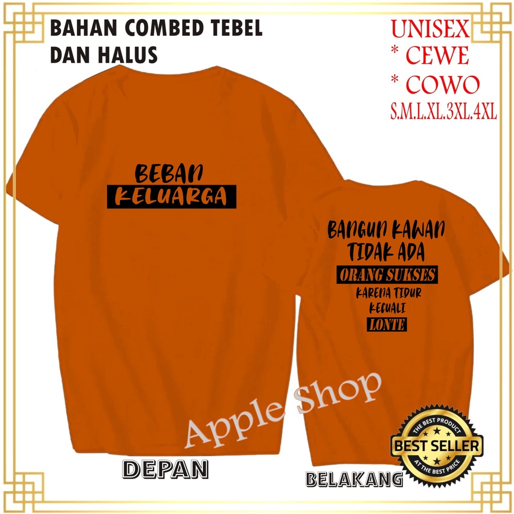 APP Kaos DB BEBAN KELUARGA Kaos Murah /Pakaian Pria pakaian Wanita Best Seller