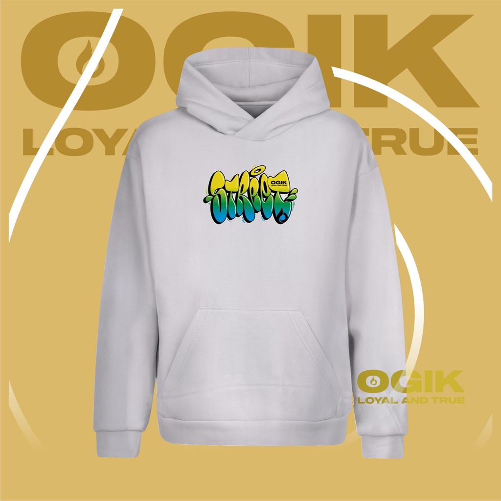 Hoodie Putih Distro Bahan Fleece Sweater Hodie Pria Wanita Distro Premium Hedent Journey Bandung Swe