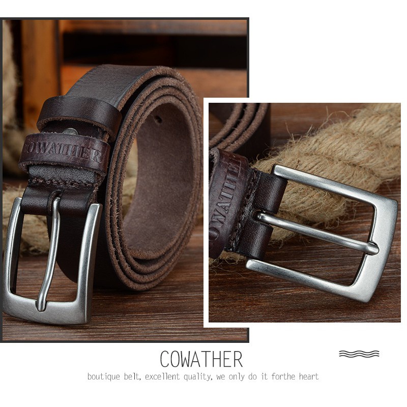 Gesper Ikat Pinggang Sabuk Pria, Kulit Sapi Top Penuh Pria Cow Leather Belts For Men XF018