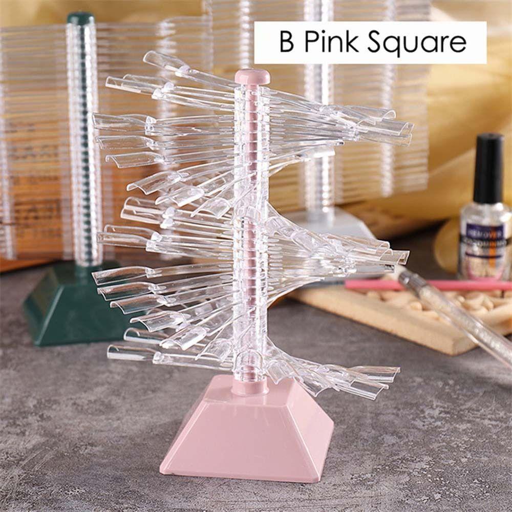 Mxbeauty Nail Art Display Stand Oval Persegi Berbentuk Papan Nail Art Jepang Gel Polish Mandi Nail Art Training Kuku Palsu Spiral Nail Art Tips Rak