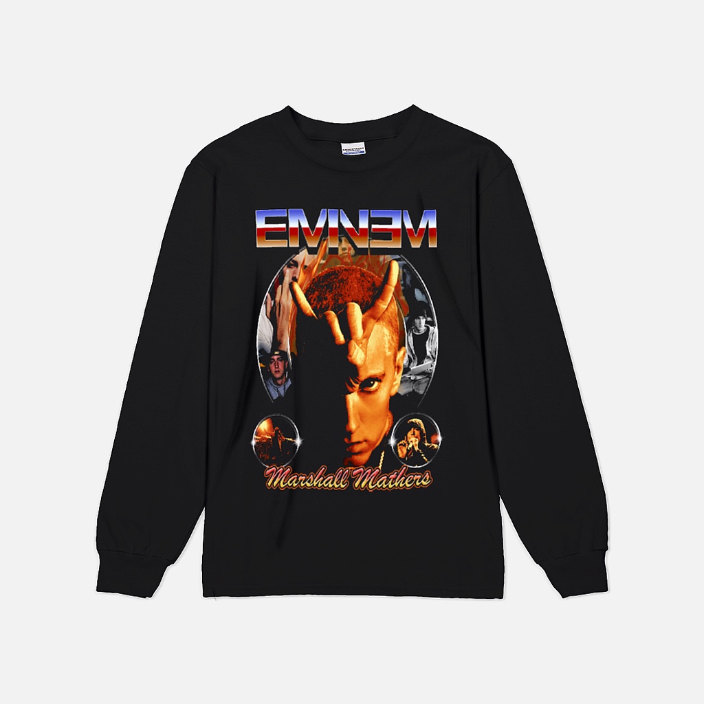 Eminem Heavyweight Long Sleeve Shirt Vintage 90s bootleg rap