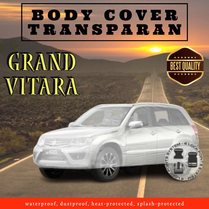 Body Cover Transparan Sarung Selimut Grand Vitara Transparan