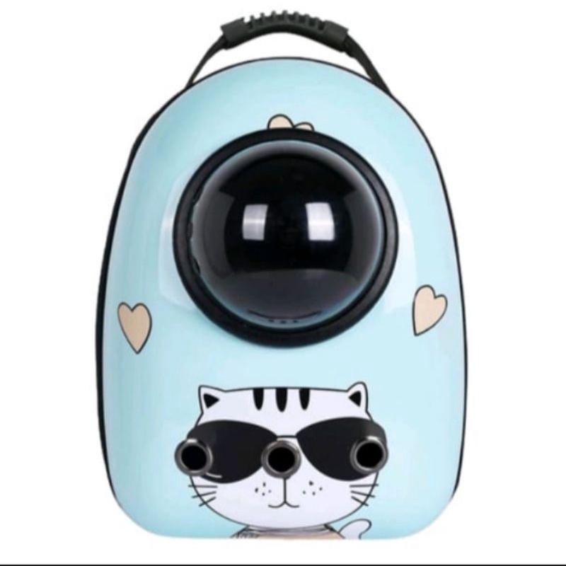Tas Ransel Kucing Astronot Transparan Jumbo Pet Carrier Pet Cargo Tas kucing Anjing Shaestore15