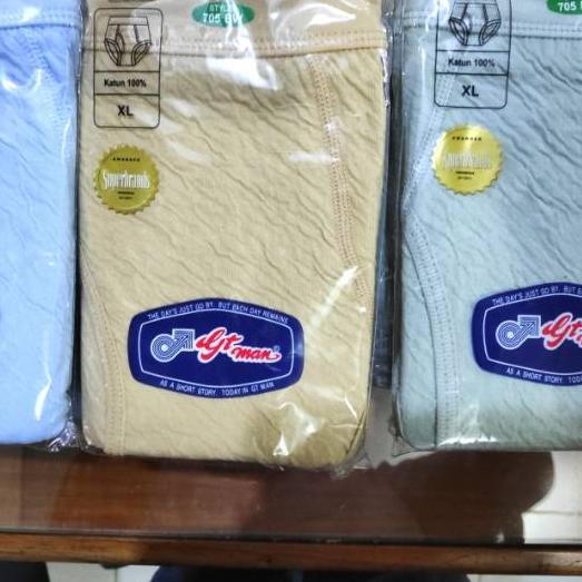 ✲ PROMO 3 PCS CELANA DALAM GT MAN 705BW / CD GT MAN BABAT 705 BW / CD GT MAN KULIT JERUK / CD PRIA G