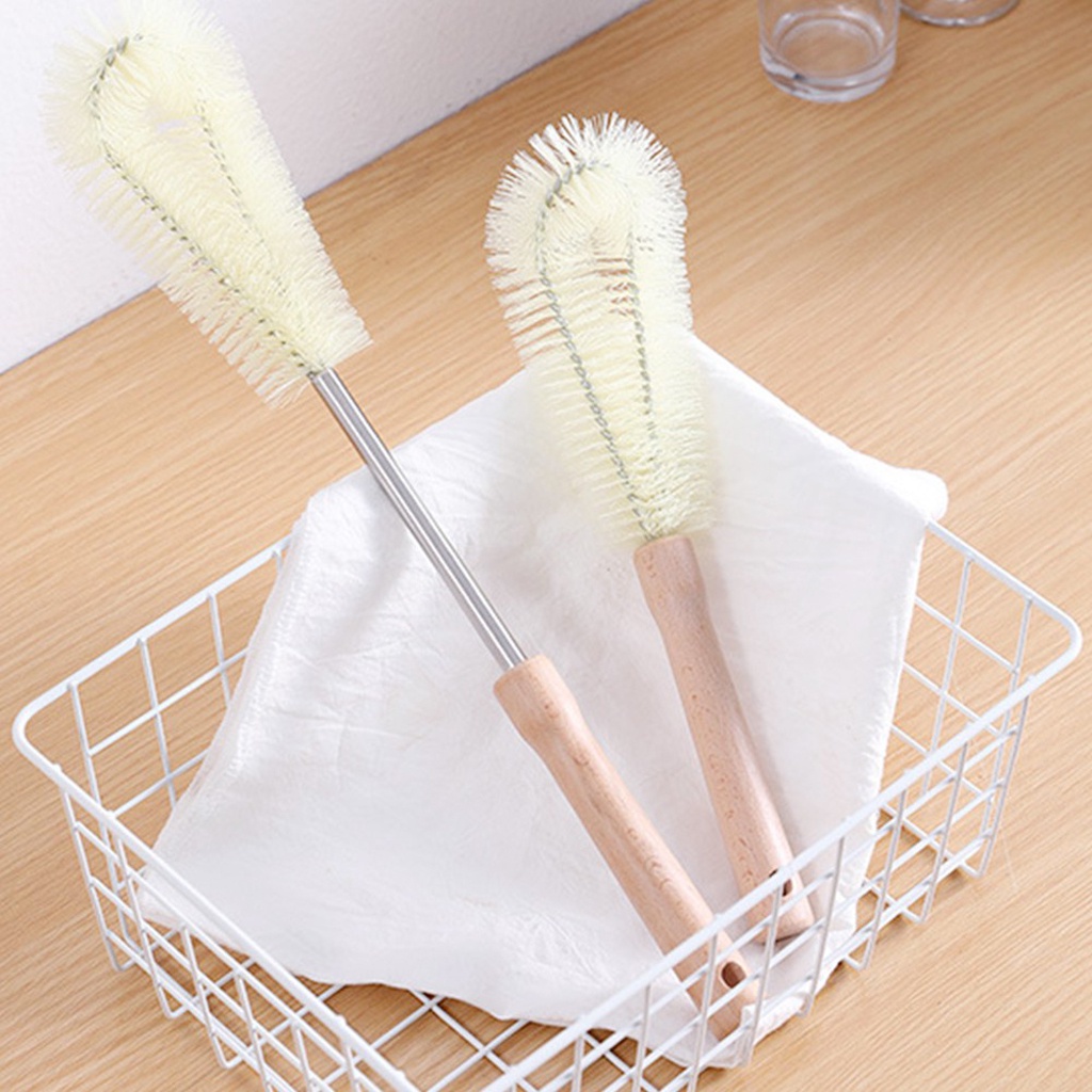 ❤️GTB❤️ Sikat Pembersih Botol Kitchen Brush Sikat Glass Teapot Thermos Cup Cleaning Brush Long Handle Cup brush No Dead Ends R881