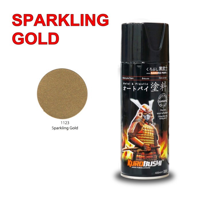 Pilox Samurai 1123** SPARKLING GOLD 400 ml METALLIC Paint Cat Semprot