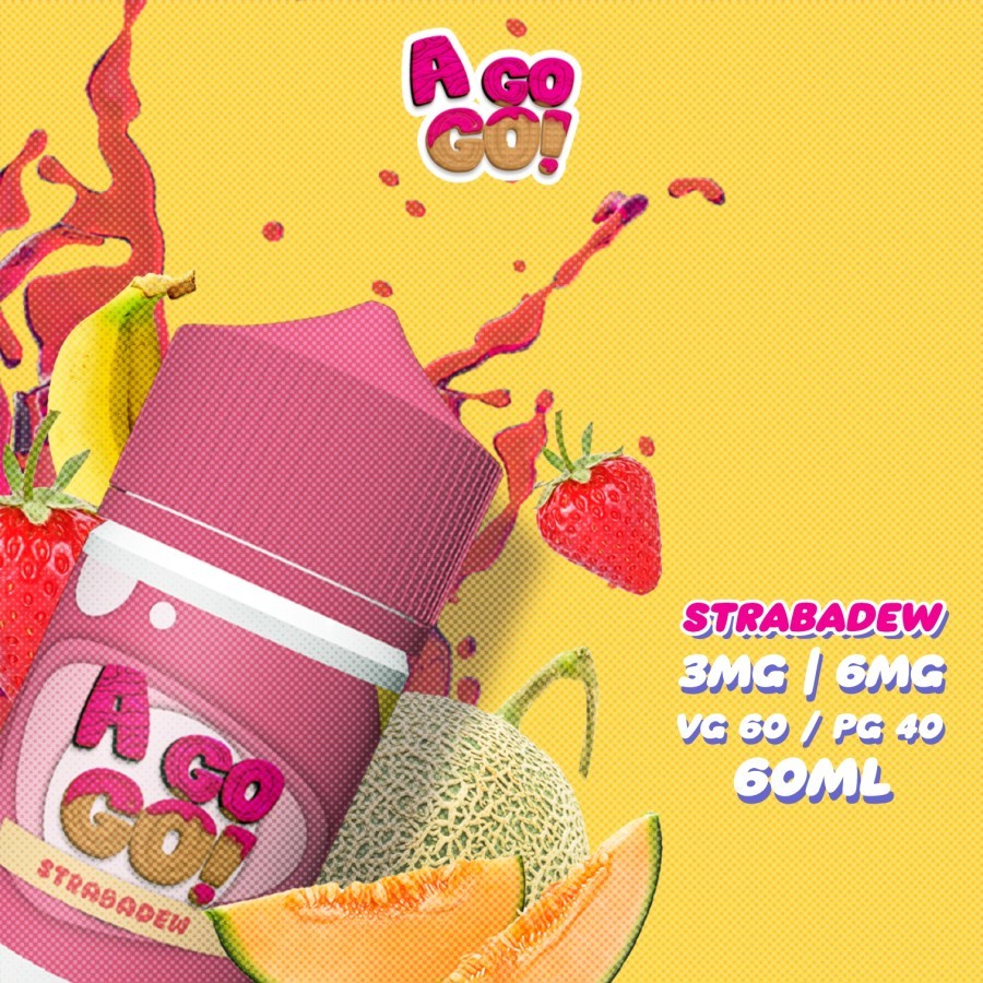 AGOGO! STRABADEW FREEBASE 60ML BY G.O.W PROJECT LIQUID FREEBASE AGOGO