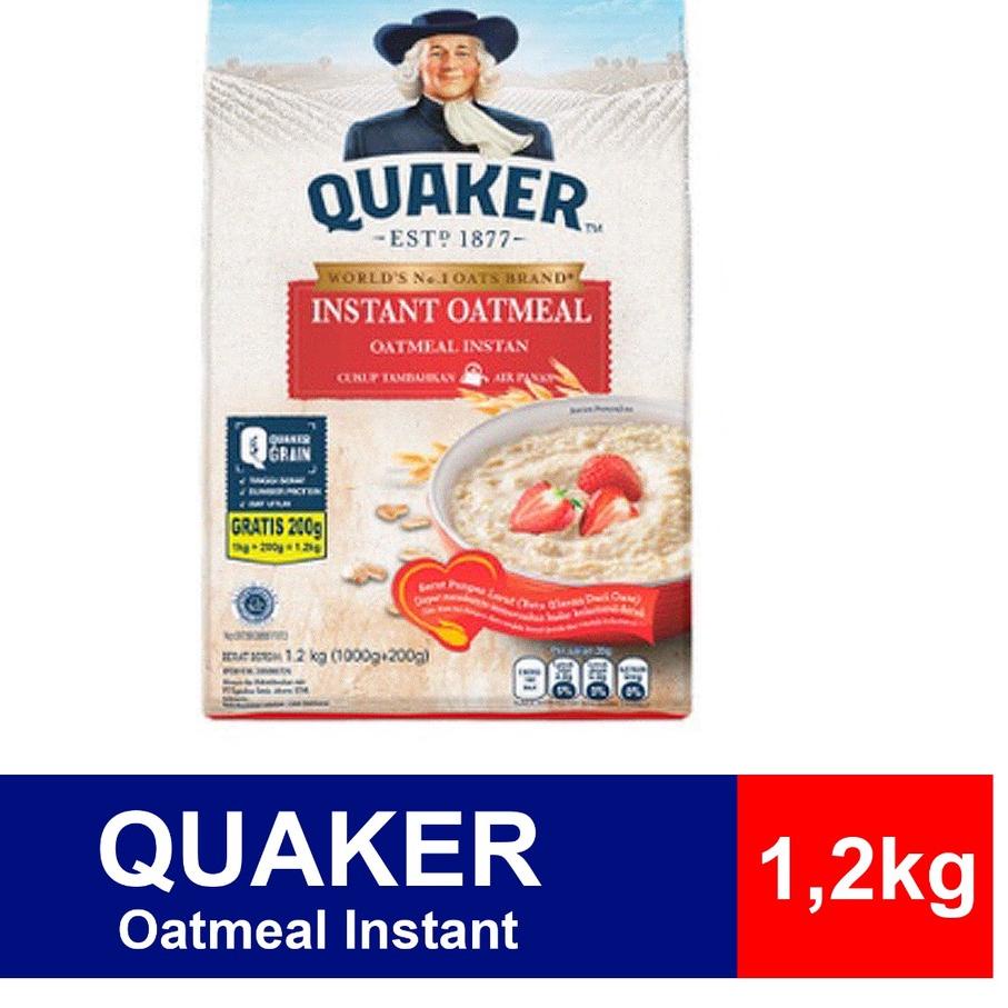 

❃ Quaker Oatmeal Instant 1,2kg HALAL! PROMO! ➮
