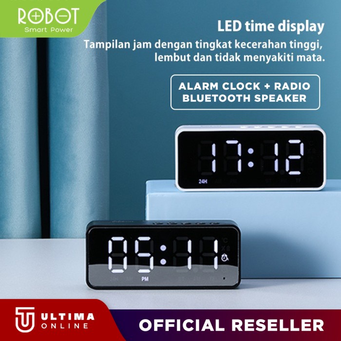 ROBOT SPEAKER BLUETOOTH RB150 ALARM+RADIO (SPT JBL GO) SPEKER PORTABLE ORIGINAL