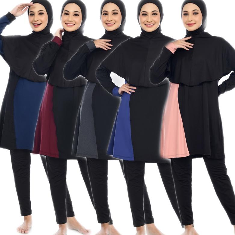 2.2 Baju Renang Muslimah Dewasa Modest Premium Aghnissan Syari Jumbo Satu-satunya