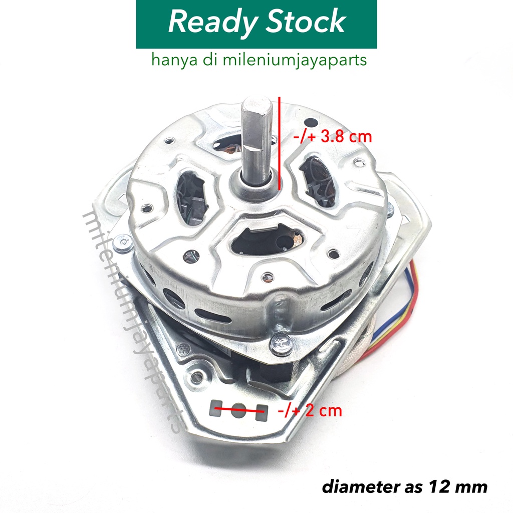 Dinamo Pengering Mesin Cuci Toshiba as 12 mm / Mesin / Motor Spin SHARP as 12 mm TEMBAGA