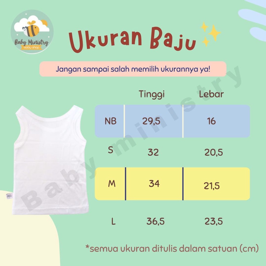 Baby Phoenix Singlet (1 BOX isi 3pcs) / Kaos Dalam Bayi Organic Bamboo / COTTON BAMBU / bahan adem