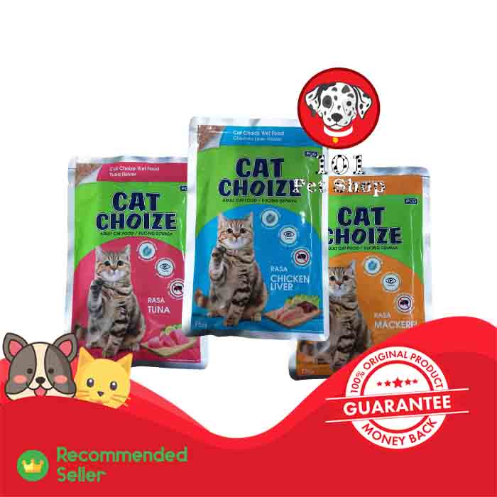 Makanan Kucing Basah CAT CHOIZE POUCH Adult 75gr All Varian