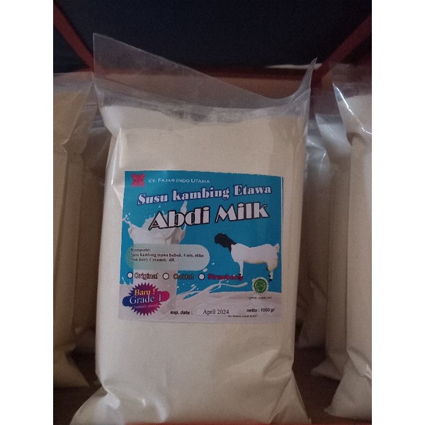 Susu bubuk kambing Etawa ABDI MILK - Original &amp; Avocado