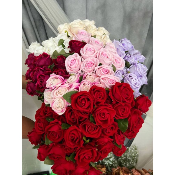 Bunga Mawar Premium Artifisial/ Mawar Palsu harga pertangkai