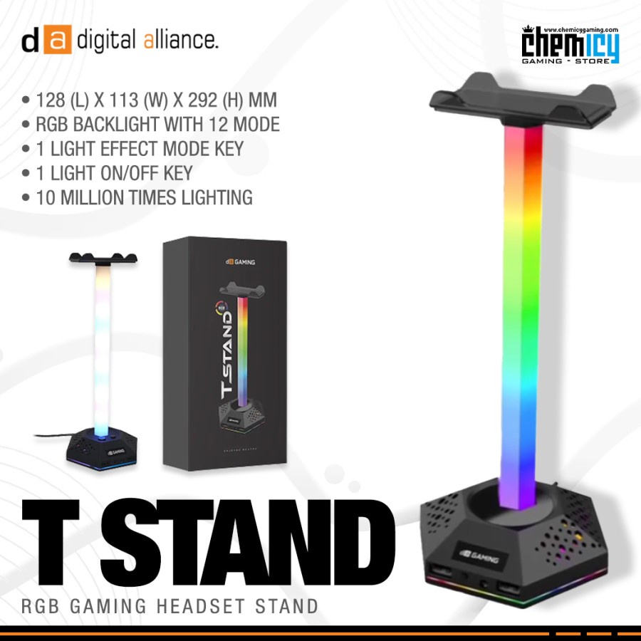 Digital Alliance Headset Stand T with RGB Led