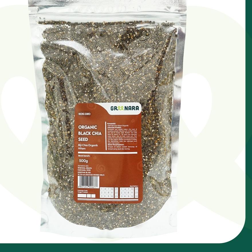 

◙ Organic Black Chia Seed 500gr / Chiaseed Hitam Organik ❅