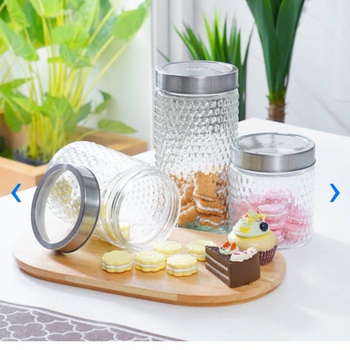 

Parsel Ramadan Toples Kue Cemilan Kaca Mewah Set Isi 3 Lebaran ml