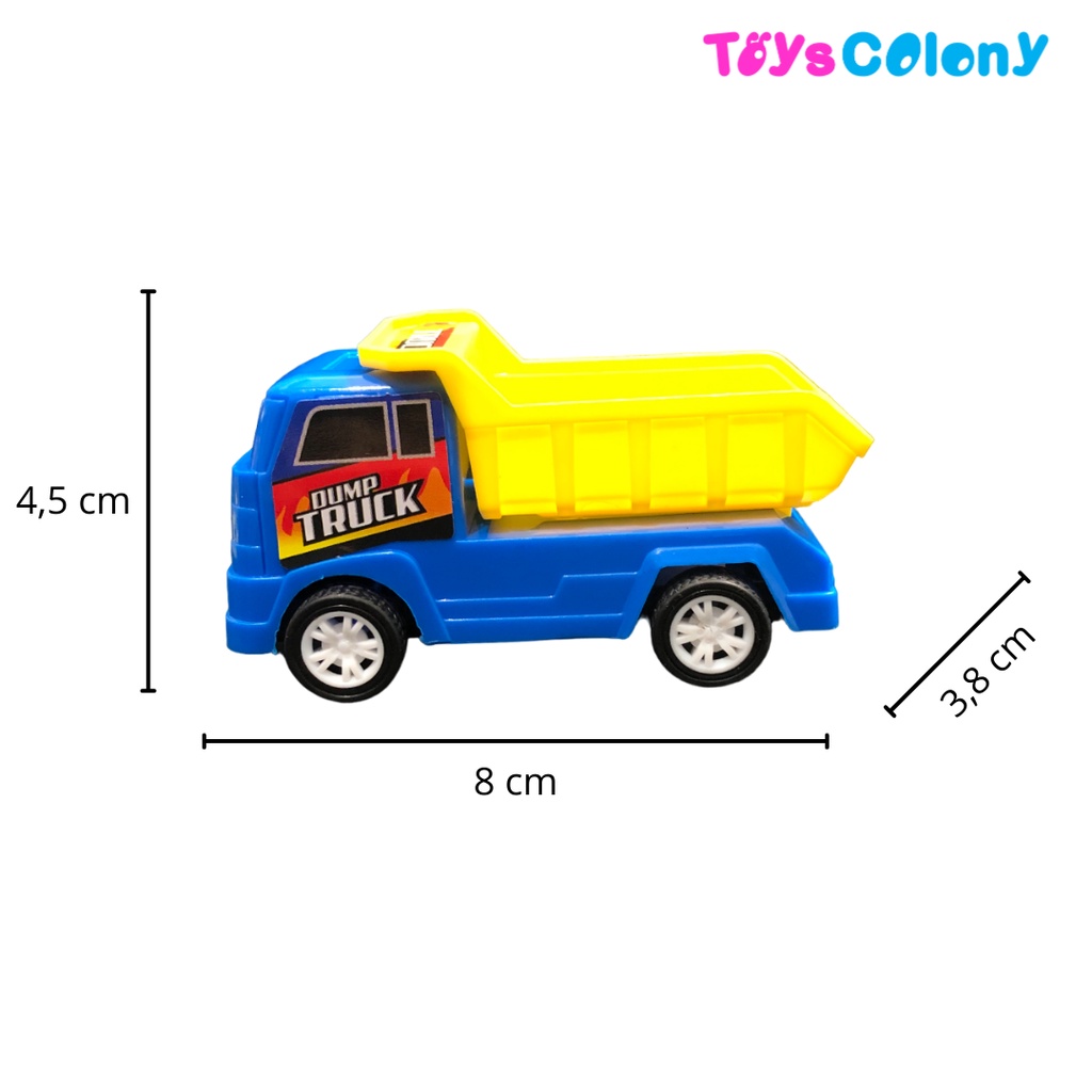 TRUCK ANGKUTAN ISI 4 MOBIL DAN Mobil Konstruksi Mini Isi 4pcs + Rambu